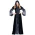 Women Halloween costumes Cosplay Costume Vintage Witch Long Sleeve Maxi Dress - menochic